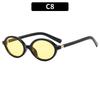 Sexy Small Oval Leopard Sunglasses Women Lovely Ins No Makeup Plain Glasses Frame Men Eyewear Cute Decorative Computer Glasses