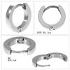 Zanipolo Terzini Stainless Steel Simple Hoop Earrings for Men, Single Ear, Hypoallergenic