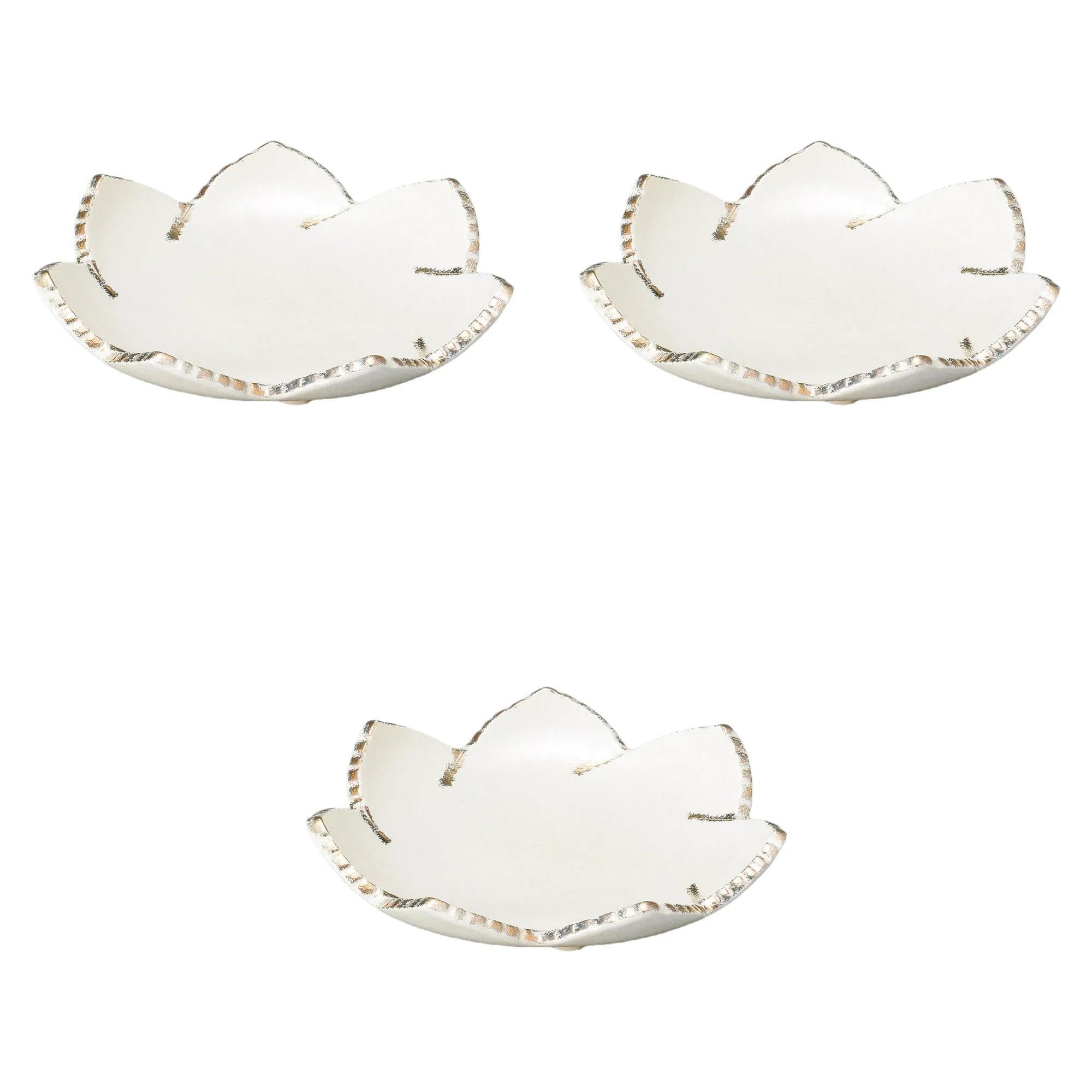 

Set of 3 maple plates x bowls Setomonohonpo Gold-hammered 6.0-inch [18.5 3.2 cm] Medium-sized