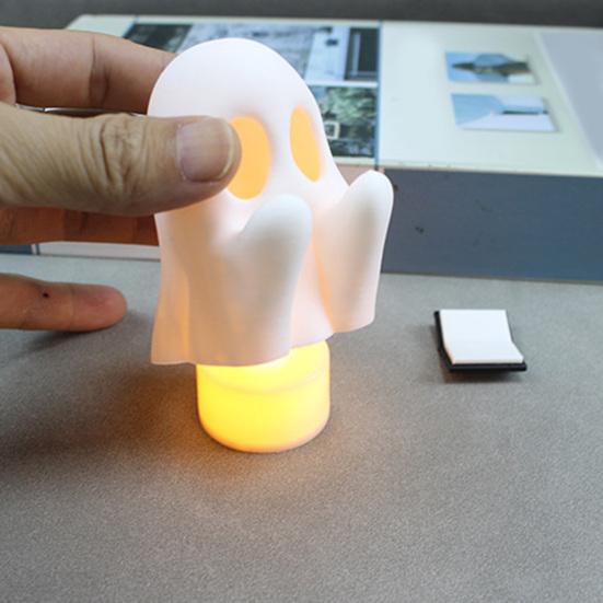 Halloween Ornament Cartoon Reading Ghost Pumpkin Shape Statue Waterproof Resin Figure Horror Themed Halloween Decor