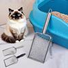 Cat Litter Scoop Fine Mesh Litter Sifting Shovel Stainless Steel Cat Poop Scooper