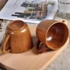 1 Pcs Wooden Big Belly Cups Handmade Natural Spruce Wood Beer Tea Coffee Milk Water Cup Kitchen Bar Drinkware Wholesale