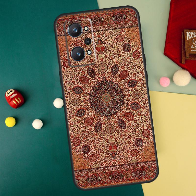 Persian Carpet Floral Pattern For Realme 15 Pro GT7 C55 C71 C53 C67 C75 C61 C33 C63 C51 C65 10 11 12 13 14 Pro Plus Case