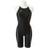 Junior Stream Ace Race Open Back Half Suit Green 130 FINA Swimming Approved (Girls) (N2MG0424) Color Size (International Federation)