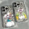 Coque de téléphone Cartoon D-Diddl Mignon Souris M Pour iPhone 17 16 15 14 13 12 11 mini Pro Max X XR XSMAX 8 7 Air Plus Transparente
