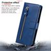 Leather Zipper Flip Wallet Case For Samsung Galaxy S24 S23 FE A05 A05S A14 A15 A23 A24 A33 A34 A53 A54 A73 M54 M34 Phone Cover