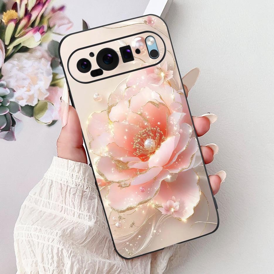 Custodia per Google Pixel 9 Pro Custodia Pixel9A Fiori Colorati Cover Dipinta Custodia Morbida in Silicone per Telefono per Google Pixel 9A Pixel9 Pro Guscio