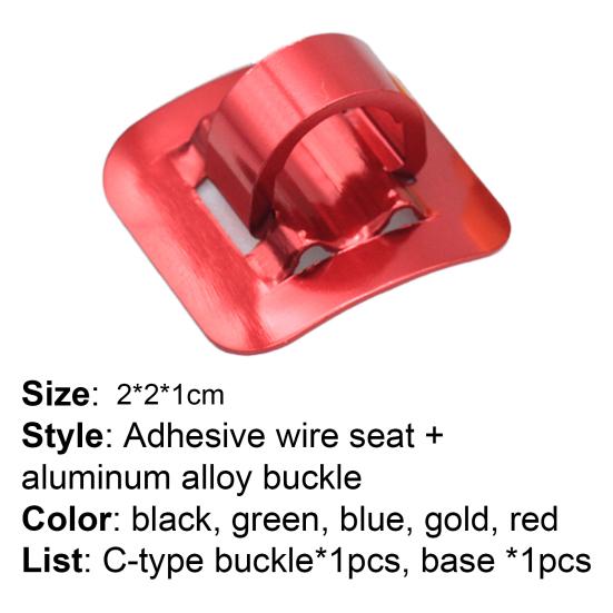 Brake Cable Buckle Reliable Anti-scratch Aluminium Alloy Bike Cable Clamp Tubing Fixing Seat
