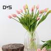 Simulated Tulip 37cm Artificial Tulip Faux Silk Fake Tulip Flower Bulk for Vase Wedding Home Decor Spring Parties Mother's Day Gift