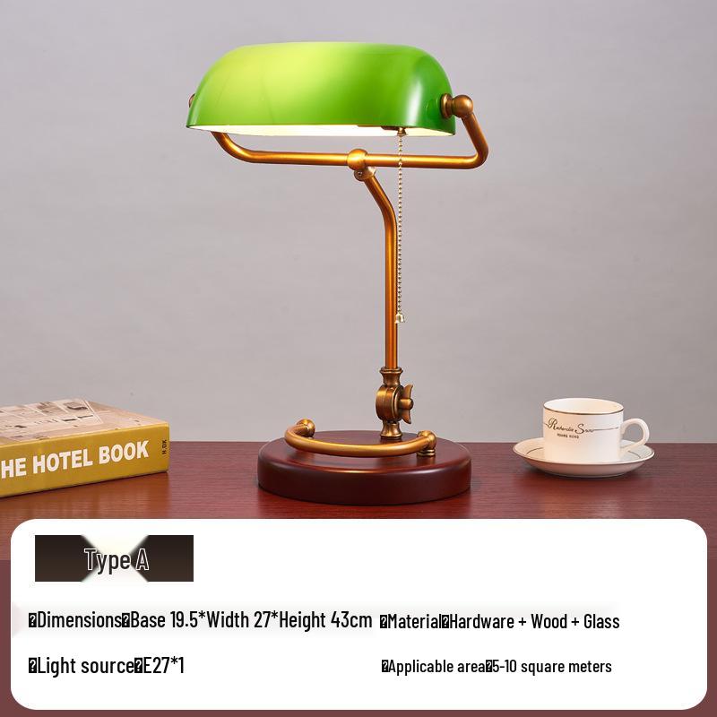 American Retro Table Lamp for Bedroom, Living Room, or Study – Perfect for Reading and Creating Atmosphere