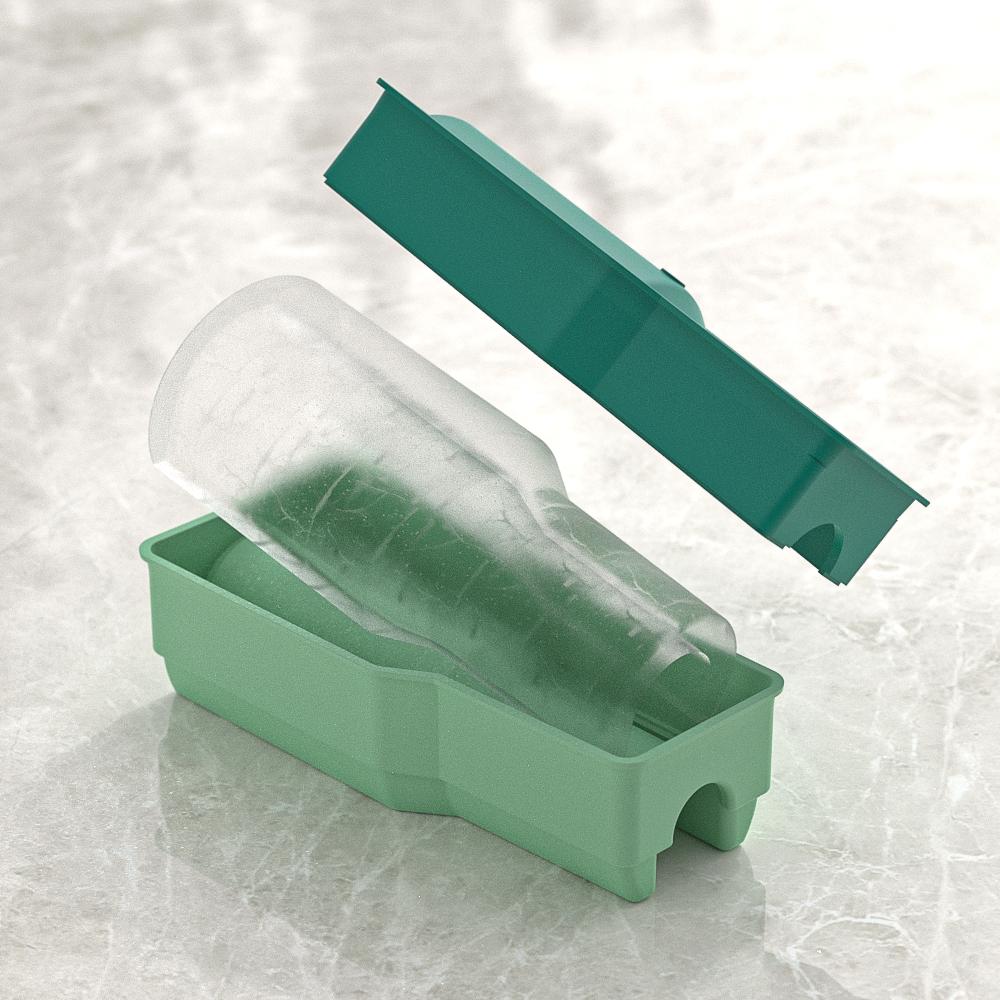 Oversized Ice Cube Molds, Reusable 40OZ Stanley Ice Mold with Lid and Bin for Freezer, Keep Drinks Chilled, Easy to Clean