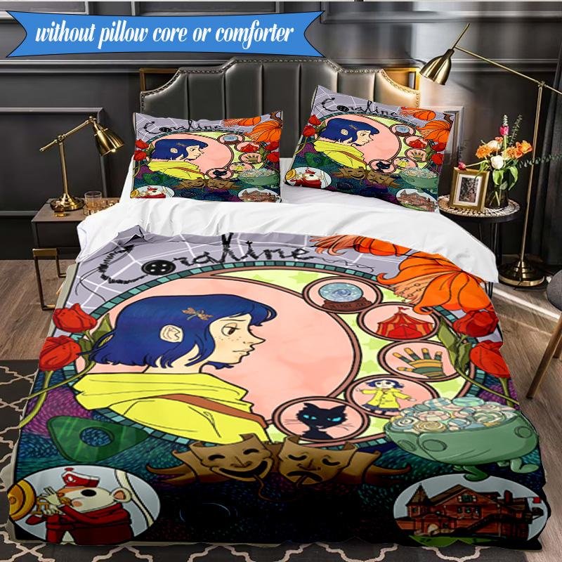 Fantasy In horror mother 3pcs K-pop music group Bedding set,Ideal for Bedroom, Dormitory,Including Duvet Cover And 2pcs Pillowcases,Fan gifts