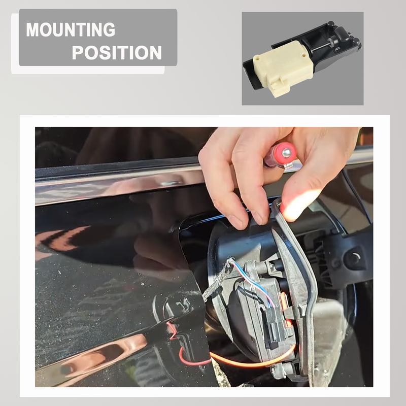 OE 30612856 Fuel Door Lock Actuator For Volvo XC90 S60 V70 Replacement for 1999-2014 Models Gas Tank Release Motor