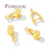 Pinch Bails 18K Gold Plated Pendant Bail Jewelry Making Supplies,Necklace Bail,DIY Earrings Accessories,Jewelry Findings