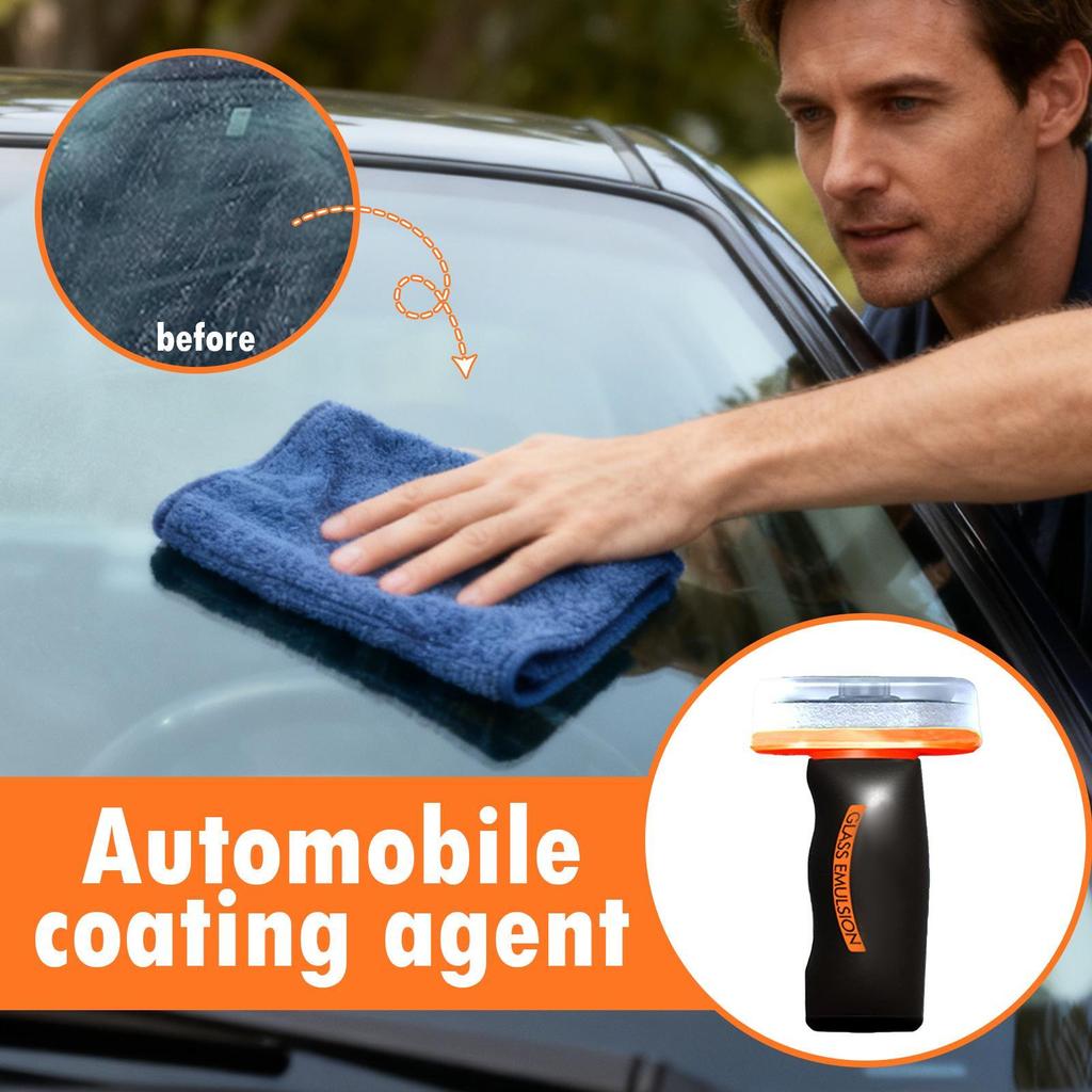 Auto Glass Oil Film Cleaning Brush Windshield Oil Film Coating Cleaning Paste Anti Rain Fog Cleaner For Side Window Glass