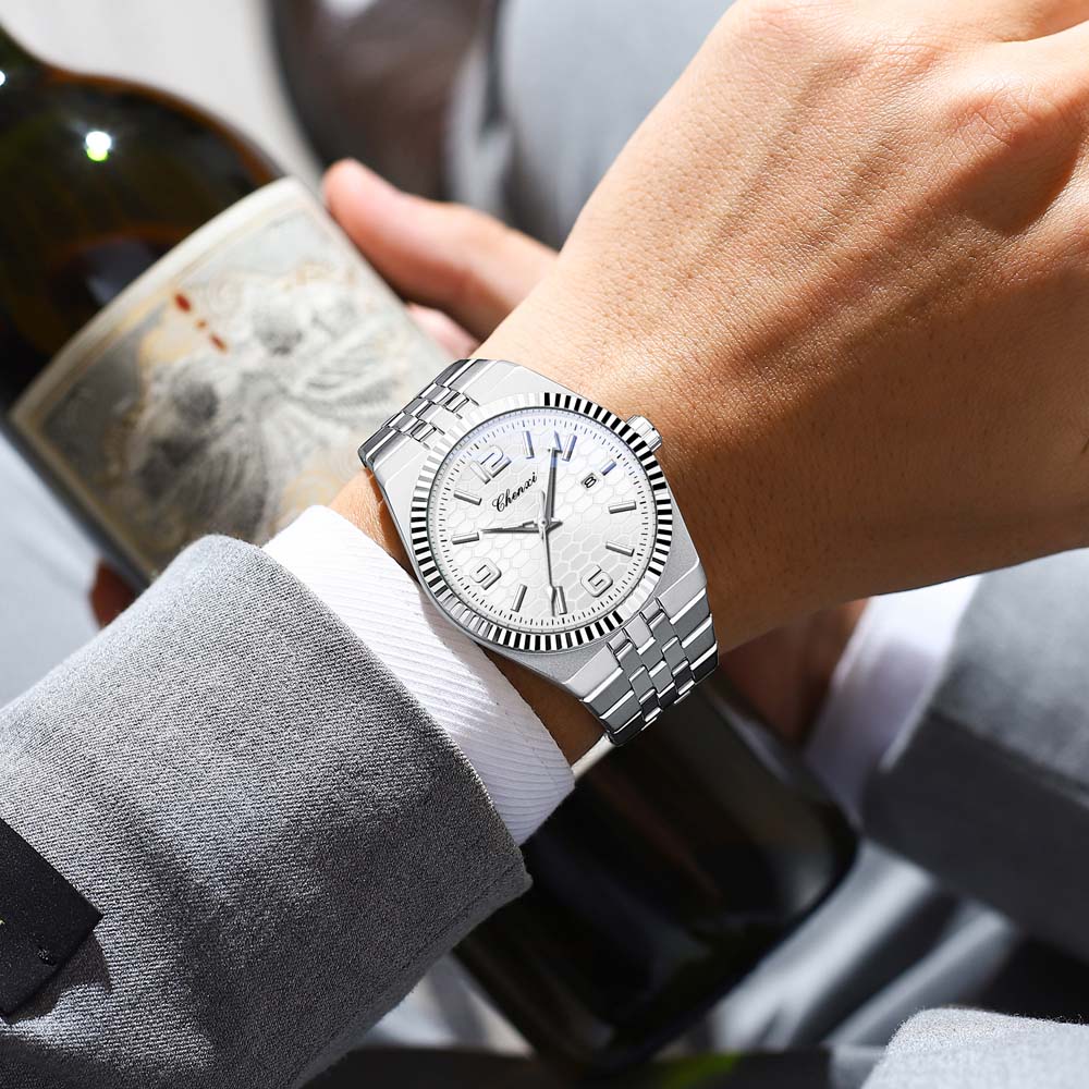 CHENXI Men's Authentic Mechanical Watch Classic Fashion Business Style with Calendar Luminous Function Waterproof Men's Watch