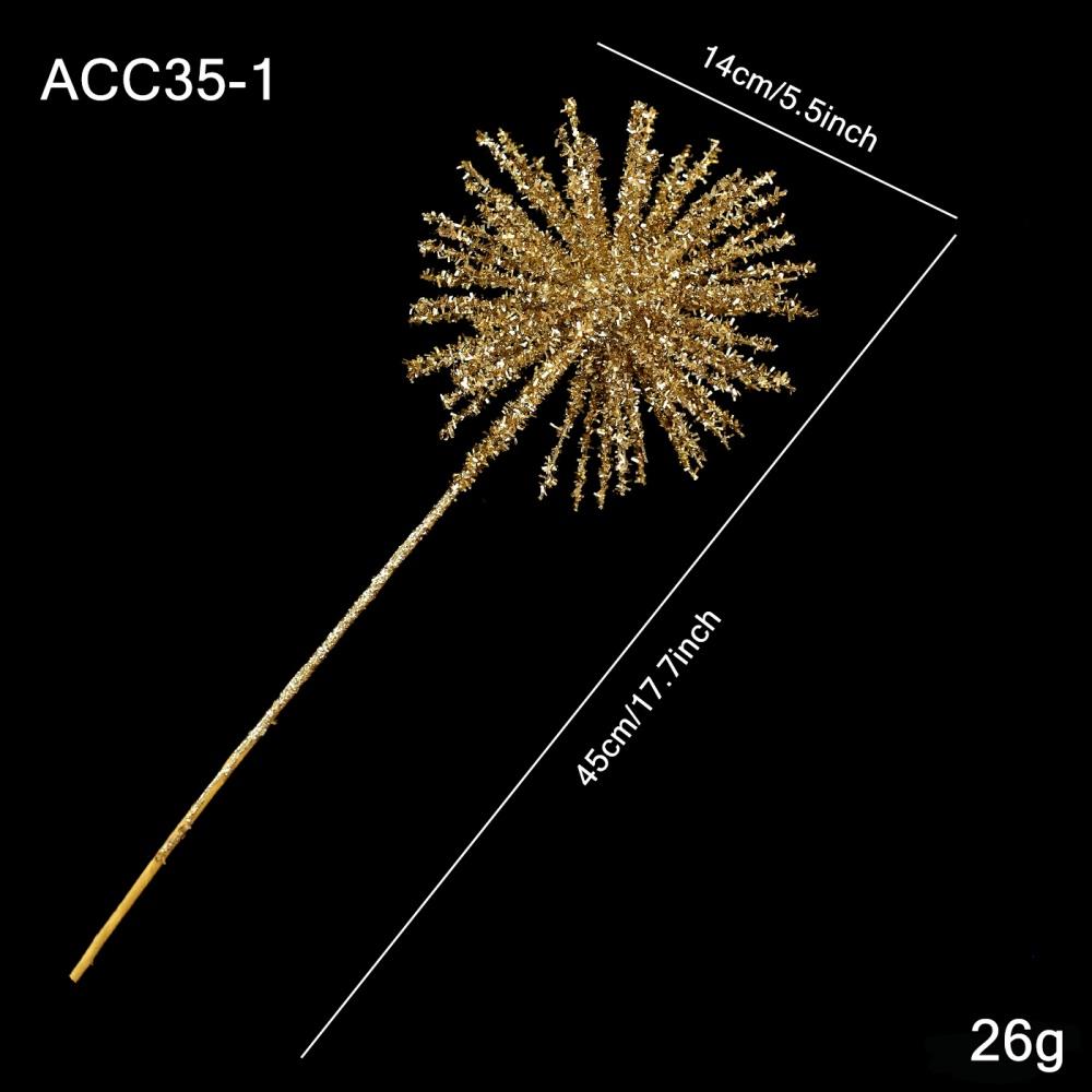 Sequin Branch Ornament Sequin Glitter Gold Ornaments Christmas Branch Ornaments Colorful Christmas Tree Decoration For Christmas золотой