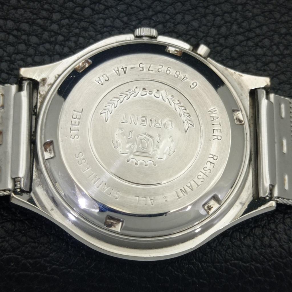 VINTAGE ORIENT CRYSTAL AUTOMATIC JAPAN 46941 HERREN ORIGINAL ZIFFERBLATT UHR a703346-1