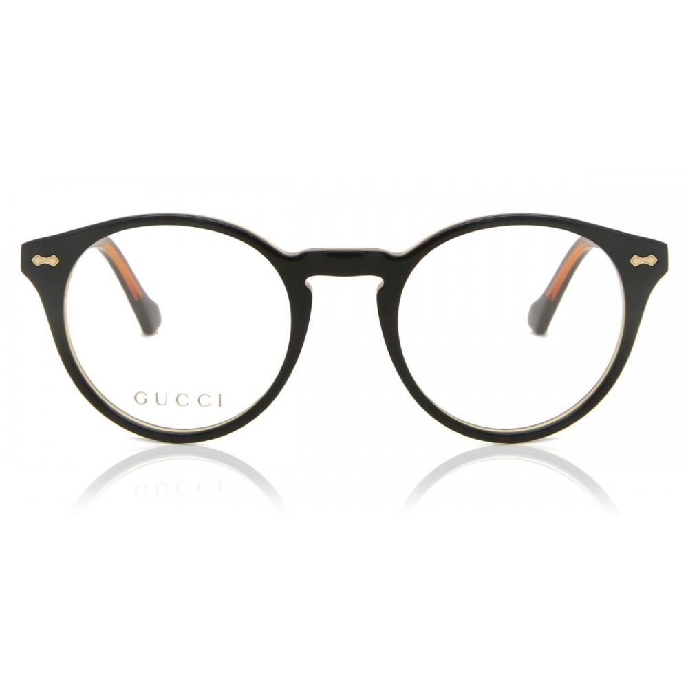 

Gucci Gg0738o 004 Unisex Eyeglasses Black/Light Yellow/48