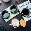European Ceramic Ashtray Accessories Home Living Room Coffee Table Furnishing Ornaments Hotel  Club KTV Desk Decoration Items