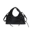 Adjustable Straps Bownot Hobo Bag Polyester Large Capacity Bow Decor Handbag Magnetic Buckle Anti-splash Water