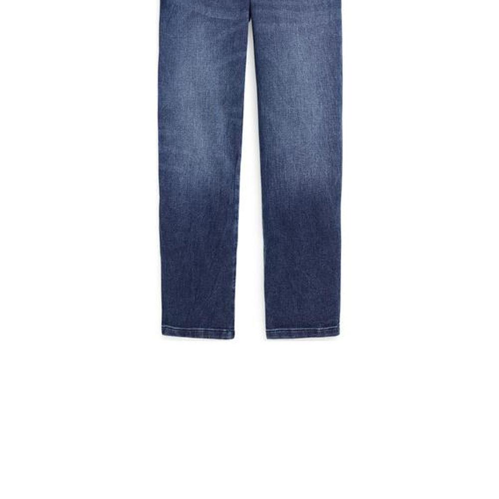 Polo Ralph Lauren Denim Pants FW22 Washed Distressed Casual Straight Kids Bottoms Blue CWPODNMY7620029-400