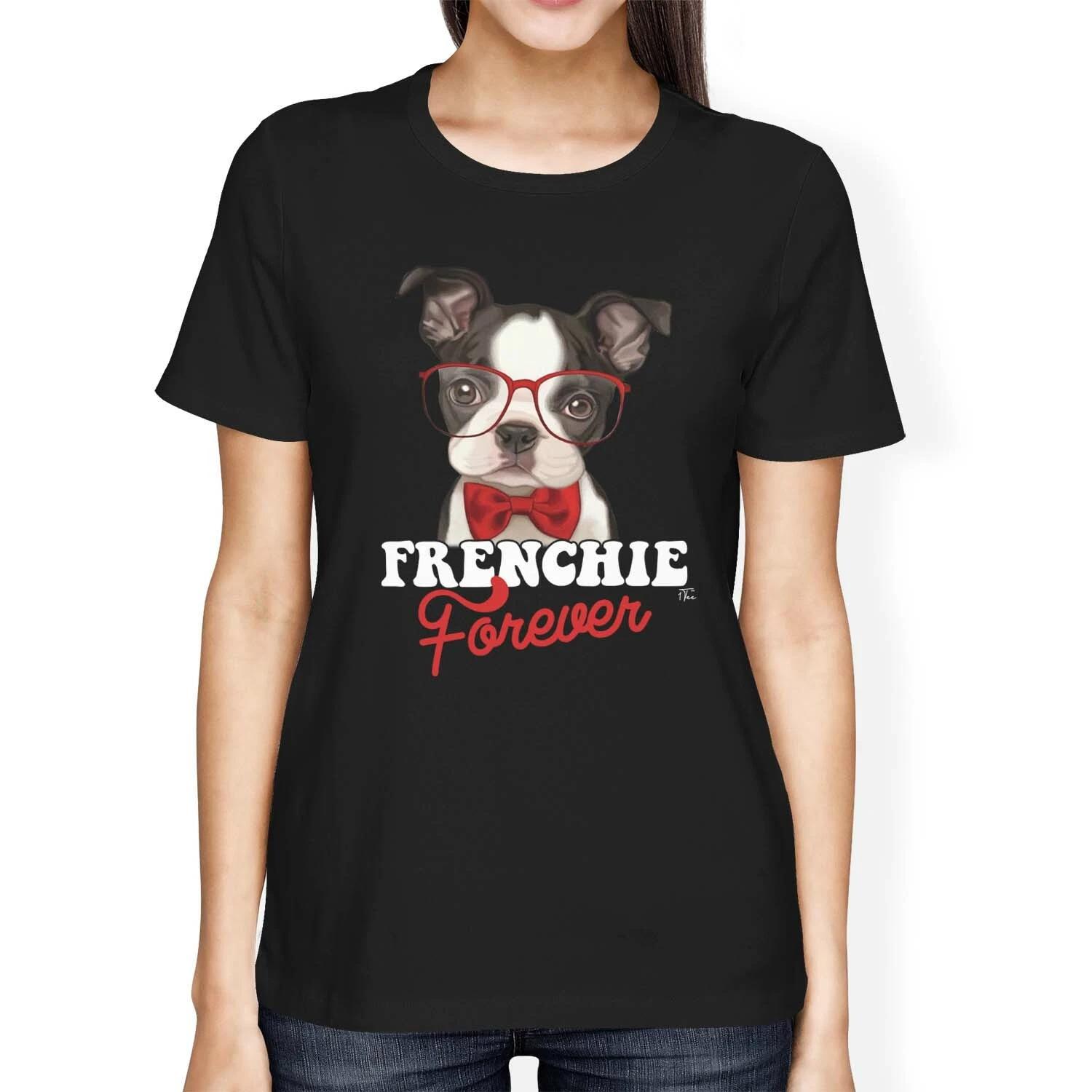 1Tee Womens Loose Fit Frenchie Forever T-Shirt XL