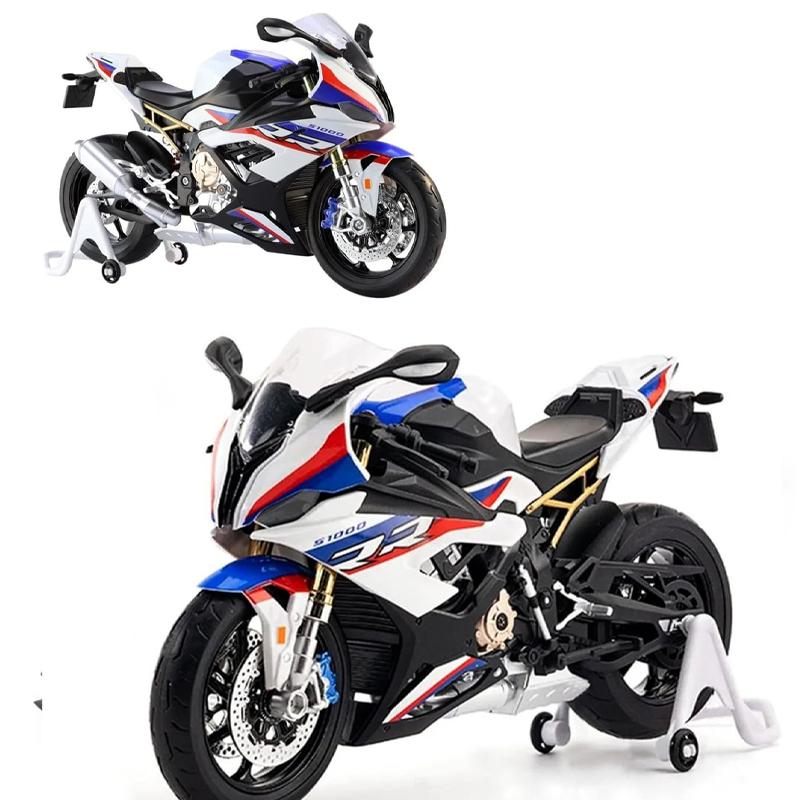 1/9 Scale BMW S1000RR Adult Die Casting Motorcycle Model Gift Series Vehicles Collectible Moto Toys Gift Collection