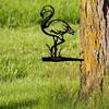 Add Whimsy To Your Garden with Metal Flamingo Fairy Yard Decor – Perfect Wall Art for Garden Parties and Home Decoration