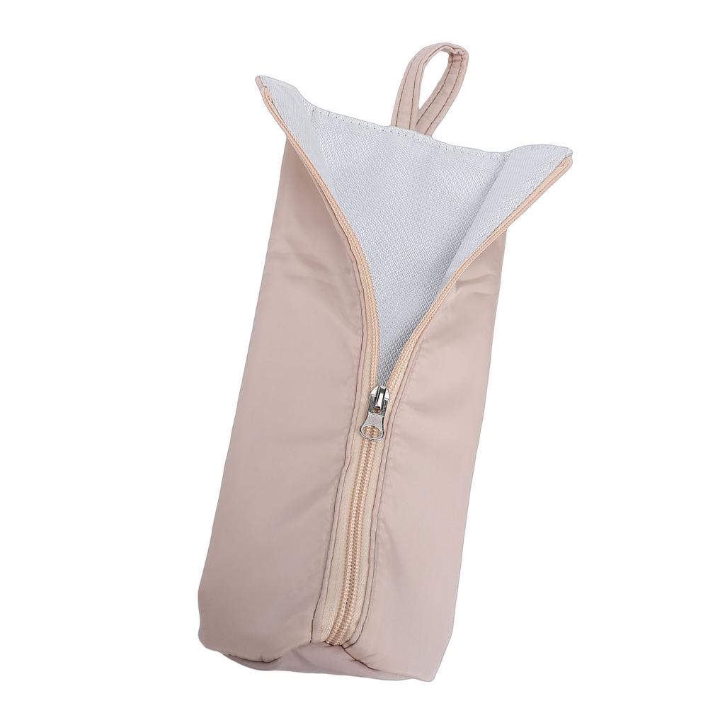 Sac Porte-Fer à Repasser Chaud Résistant à la Chaleur Organisateur pour Fer à Lisser Outils Capillaires Chauds Sac pour Outils de Coiffage Beige