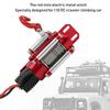 Metal Electric Winch Parts Accessory with Switch Remote Control  Panel for 1 10 RC Crawler Climbing CarRed