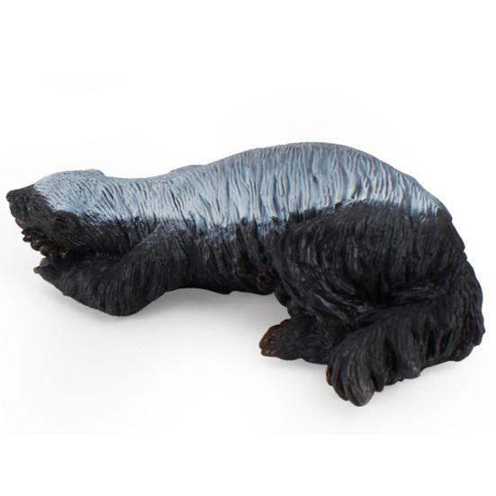 Honey Badger Figurine Realistic Simulation Wild Animal PVC Miniature Honey Badger Educational Toy for Kids