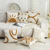 Bohemian Pillow Cushion Cover Geometry Embroidered Tassel Embroidery 45x45cm Pillowcase Living Room Sofa Home Decor