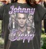 Johnny Depp Vintage 90er Bootleg Retro Grafik Comfort Colors® T-Shirt, Klassischer Schauspieler Fan Tribut Ästhetische Kleidung Merch Tee