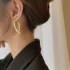 New Temperament Trendy Geometric Metal Line Cross Drop Dangle Earrings for Women Charm Korean Earring Jewelry Accessories Gift