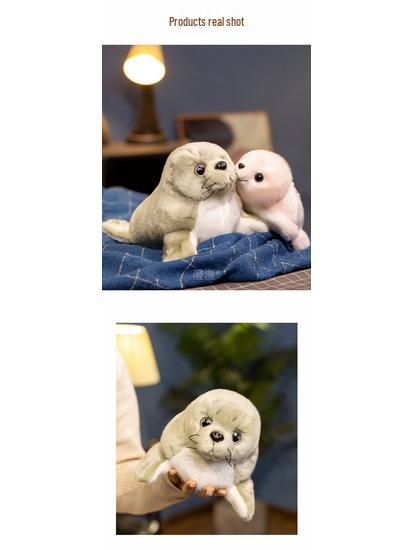 Internet Celebrity Seal Plush Keychain: Cute Aquarium Seal Doll, Sleeping Hug Pillow, Ornament, Birthday Gift