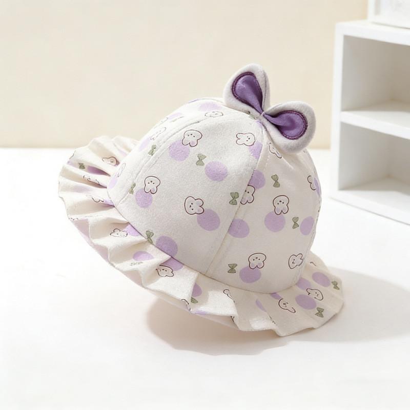 Baby Summer Sun Hat With Wide Brim Cotton Sun Protection For Toddler Girls And Boys