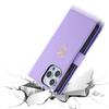 Zipper Cards Solt Wallet Leather Case For iPhone 15 16 17 Pro Max 14 Plus 13 12 11 XR 7 8 SE 2026 Love Heart Book Purse Cover