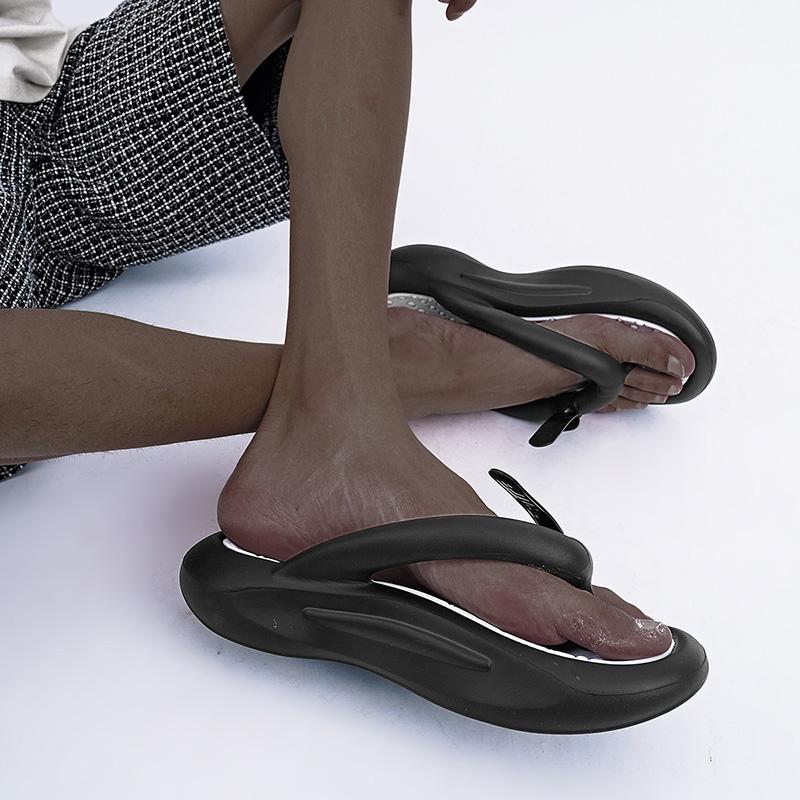 Fashion Summer Beach Sandals Slippers Men's Non-slip Soft Sole Flat with Men's and Women's Indoor and Outdoor Fashion Casual Flip-flops