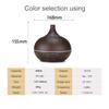 Ultrasonic Wood Grain Aroma Diffuser with Seven-Color LED