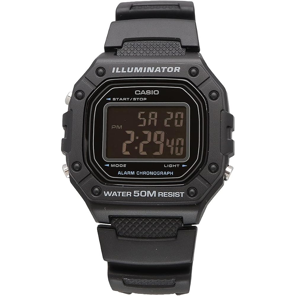 Casio CASIO Standard Digital Watch W-218H-1BV for Men and Women, Cheap Casio, "Chipu Kashi," Bl...