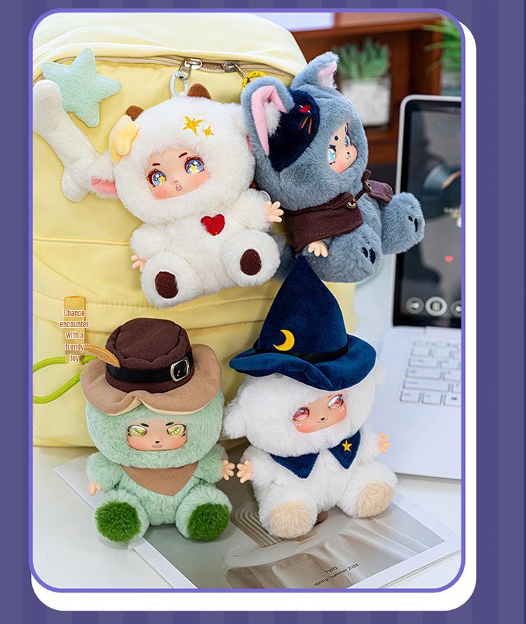 Werewolf Series Cute Vinyl Doll Plush Toy Pendant - Trendy Gift for Girls