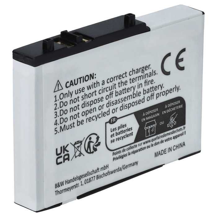 Batterie Li-Ion 1000mAh - VHBW - NINTENDO DS Lite - Remplace USG-003 - Protection Surcharge - Noir