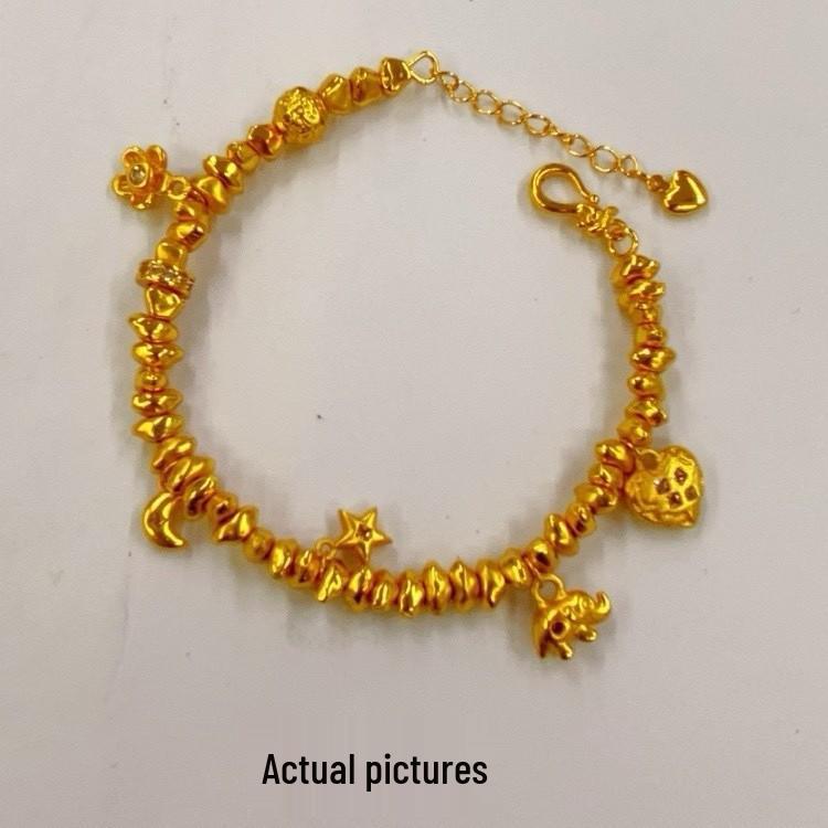 Браслет  Золотая Звезда Луна Цветок Сердце  - Новый Стиль Подарок для Женщин