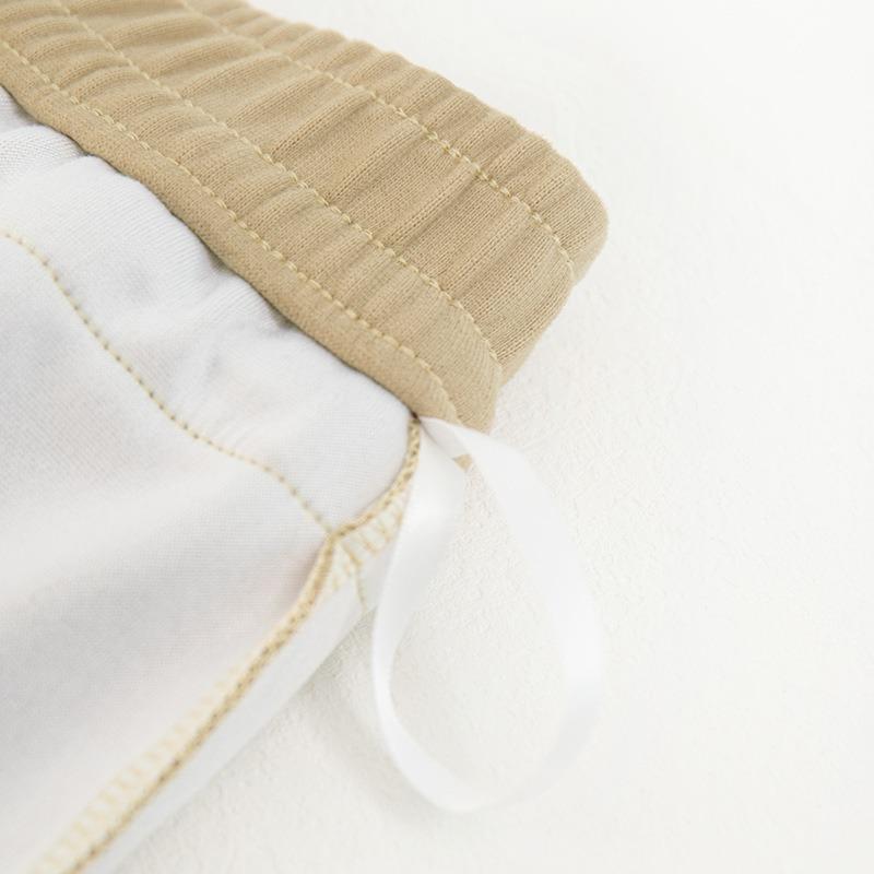 Brown casual sweatpants women's autumn and winter new design sense high waist straight lace-up narrow wide-leg pants