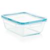 8 Cup Clear Glass Food Storage Containers Set of 2 Airtight Leak Proof BPA Free Fridge Freezer Microwave Dishwasher