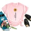 Maycaur Funny Daisy Print Women T-shirt Harajuku 90s Streetwear Girls Short Sleeves Tee Tops Summer Cute Female Clothes Tops