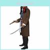Pirates Of The Caribbean Cosplay Costume For Men With Wig Halloween Party Wear
