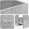 Bathroom Cabinet with Sink Concrete Grey 42 x 40 x 84.5 cm