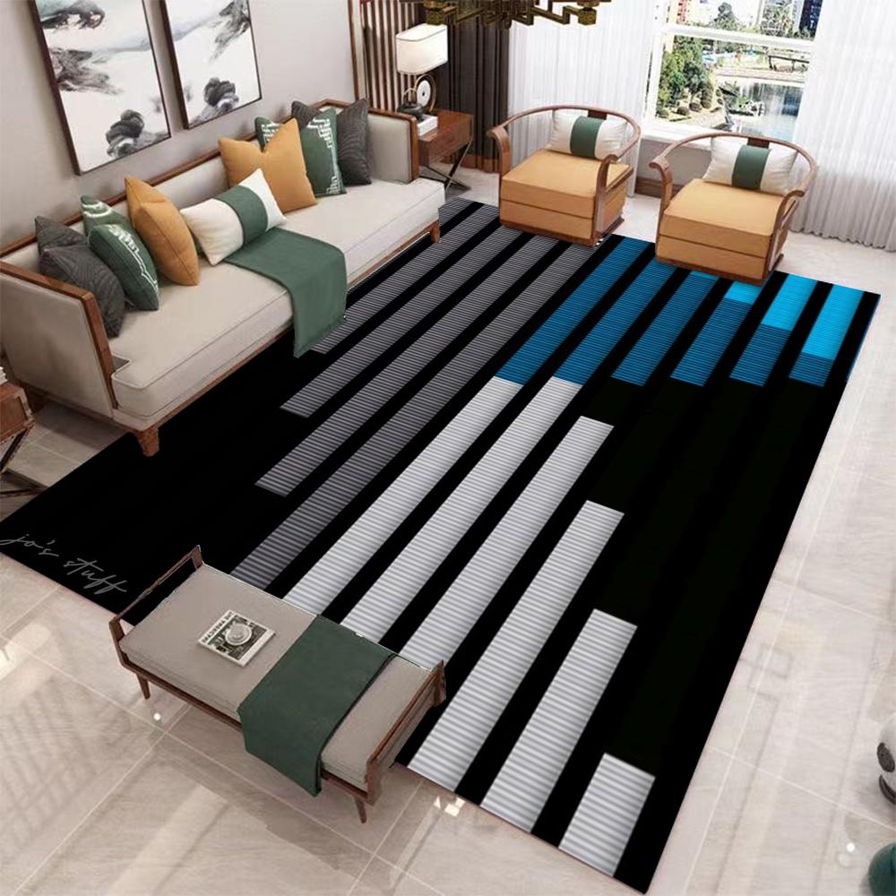 Modern Geometric Abstract Art Area Rug Non Slip Soft Carpet For Living Room Bedroom Home Decor Modern Home Lovers Use